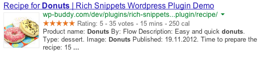 Rich Snippets Recipe Example