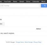 Click the add button to add a new Google Custom Search